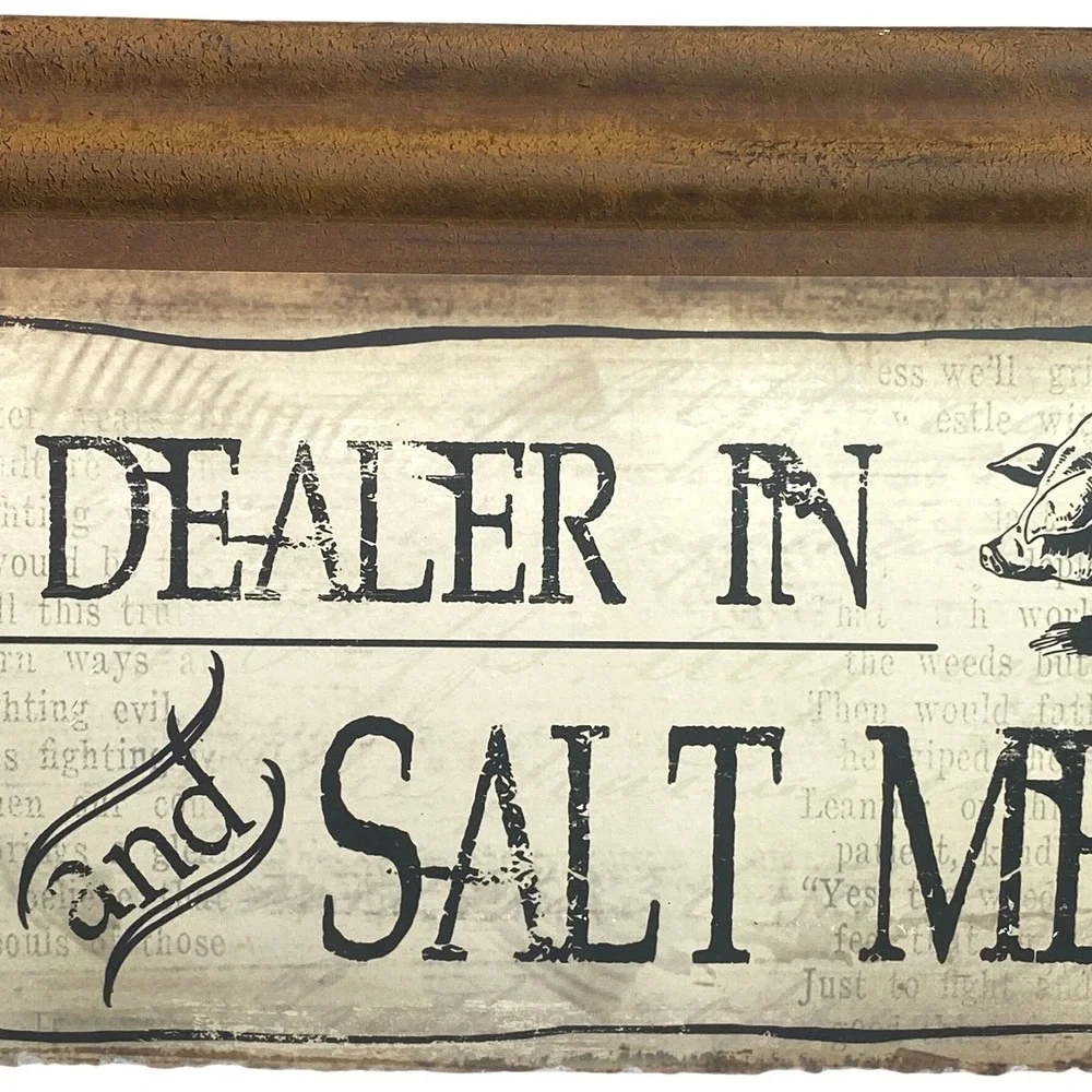 Rustic Kitchen Sign Metal Country Cottagecore Man Cave Garage Butcher‎